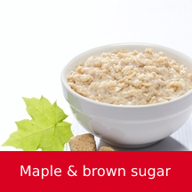 Maple-brown sugar oatmeal
